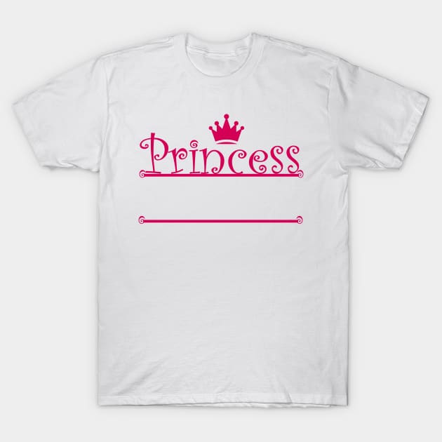 Princess Pink T-Shirt by Usea Studio